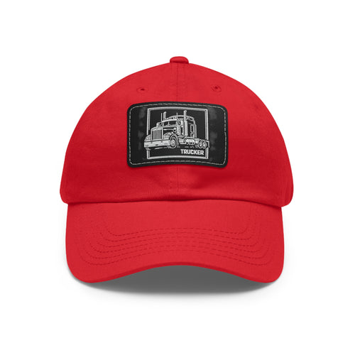 Leather Patch Trucker Hat